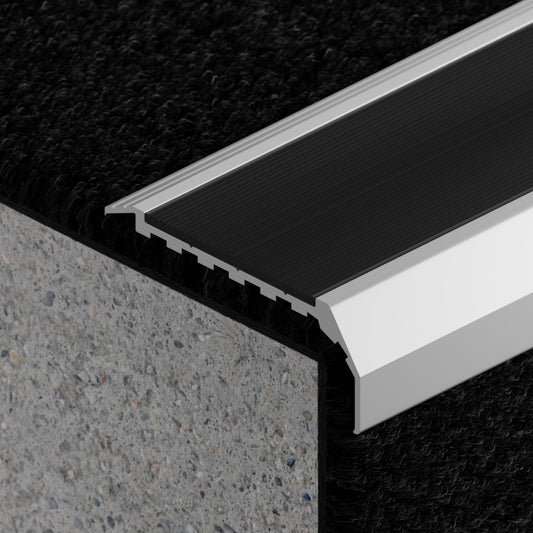 VisioEdge 409 - Broadloom Carpet Aluminium with Aluminium Insert