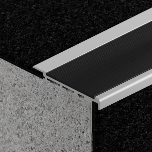 VisioEdge 410 - Standard Carpet Aluminium with Aluminium Insert