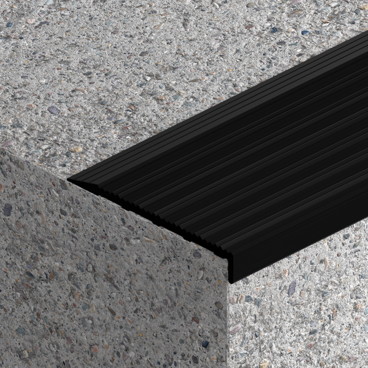 VisioEdge - Black Anodised Stair Edging - 10mm X 65mm